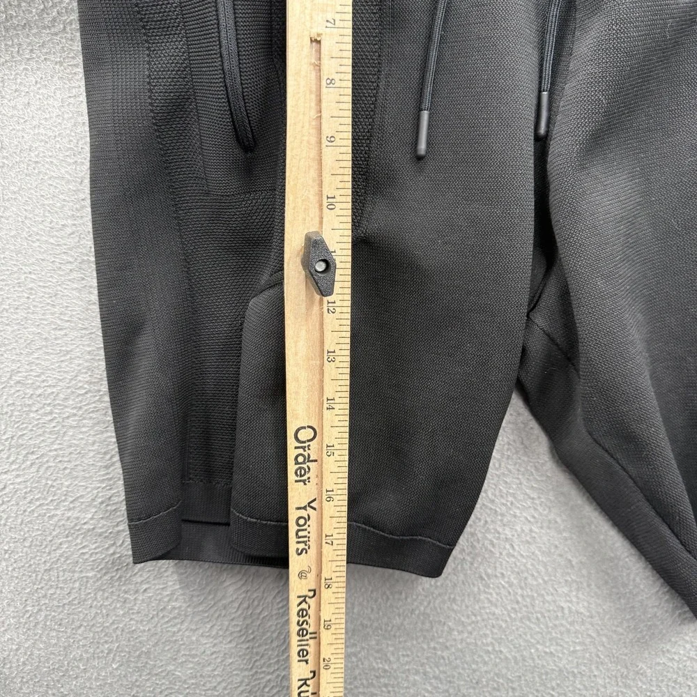 Gymshark Shorts Mens Medium Black Knit Zip Pockets 9 Inseam Athletic Running Gym